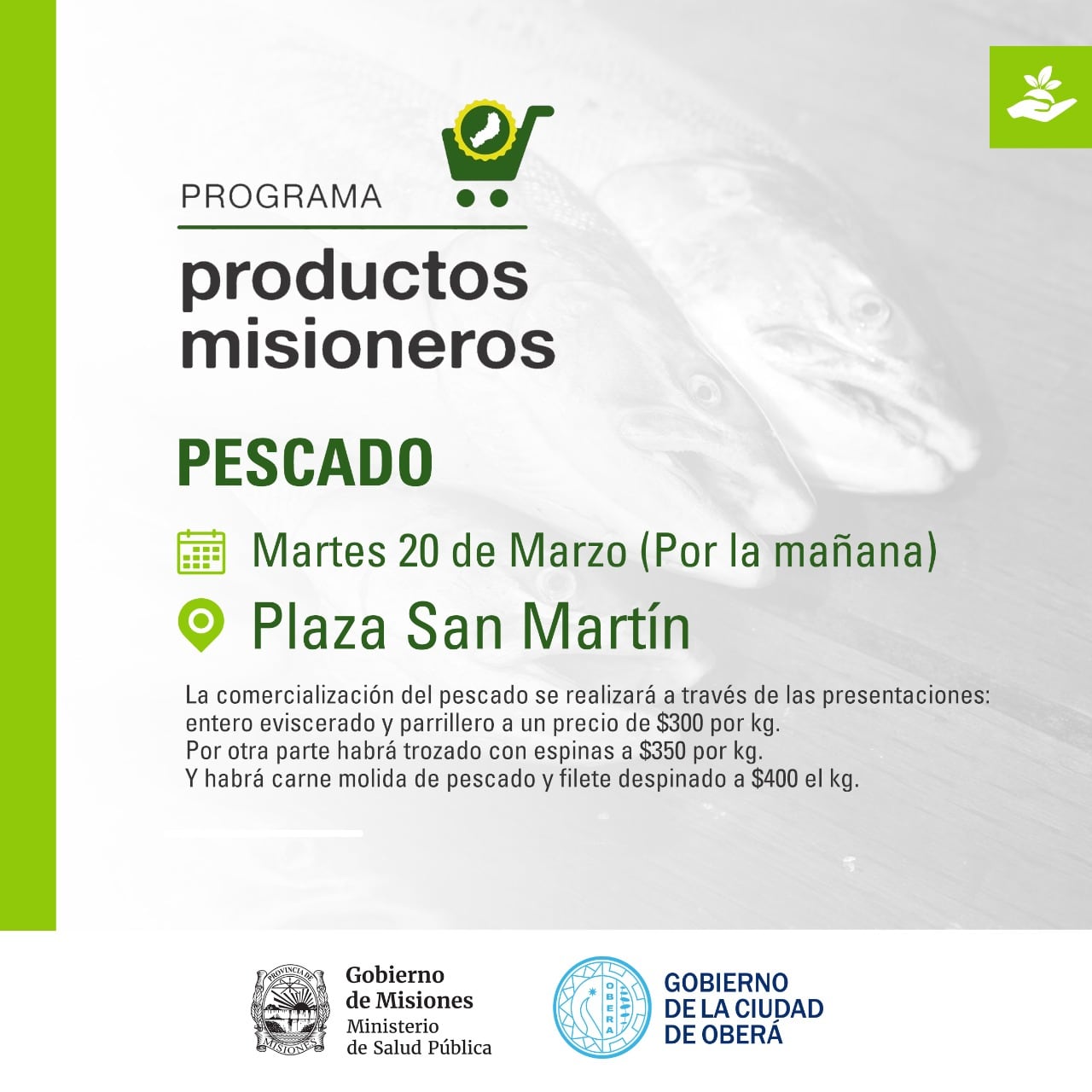 Mañana llega a Oberá el programa de promoción de consumo de productos alimenticios misioneros