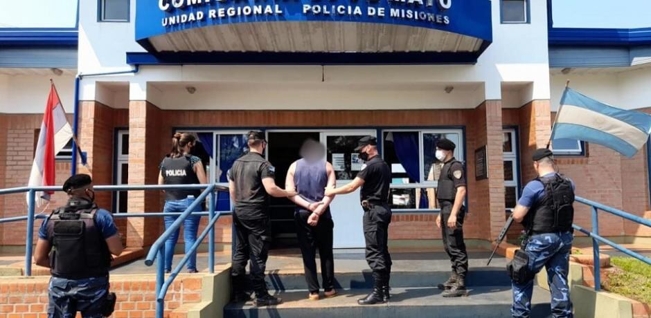 Terminó detenido tras incendiar la vivienda familiar en 25 de Mayo.