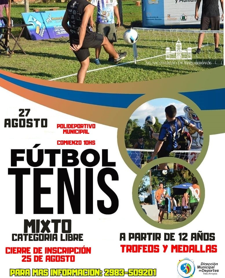 Torneo de Futbol Tenis en el Polideportivo