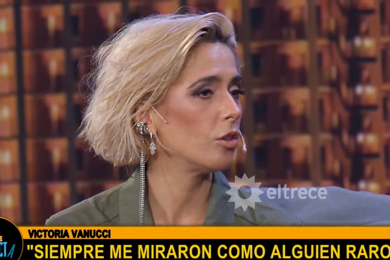 Victoria Vanucci en el living de "La noche perfecta". (Captura)