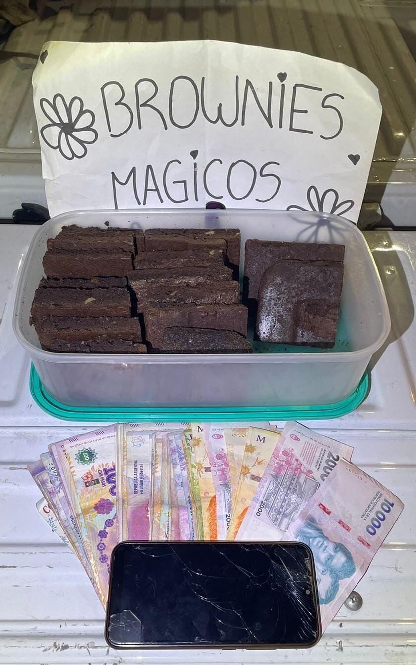 Vendía "brownies mágicos" que contenían marihuana. (Policía de Córdoba)