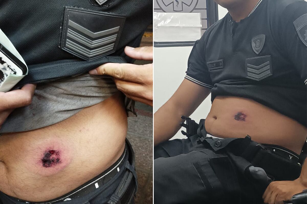 Lo salvó el chaleco antibalas: delincuentes le dispararon a un policía de Córdoba para robarle la moto