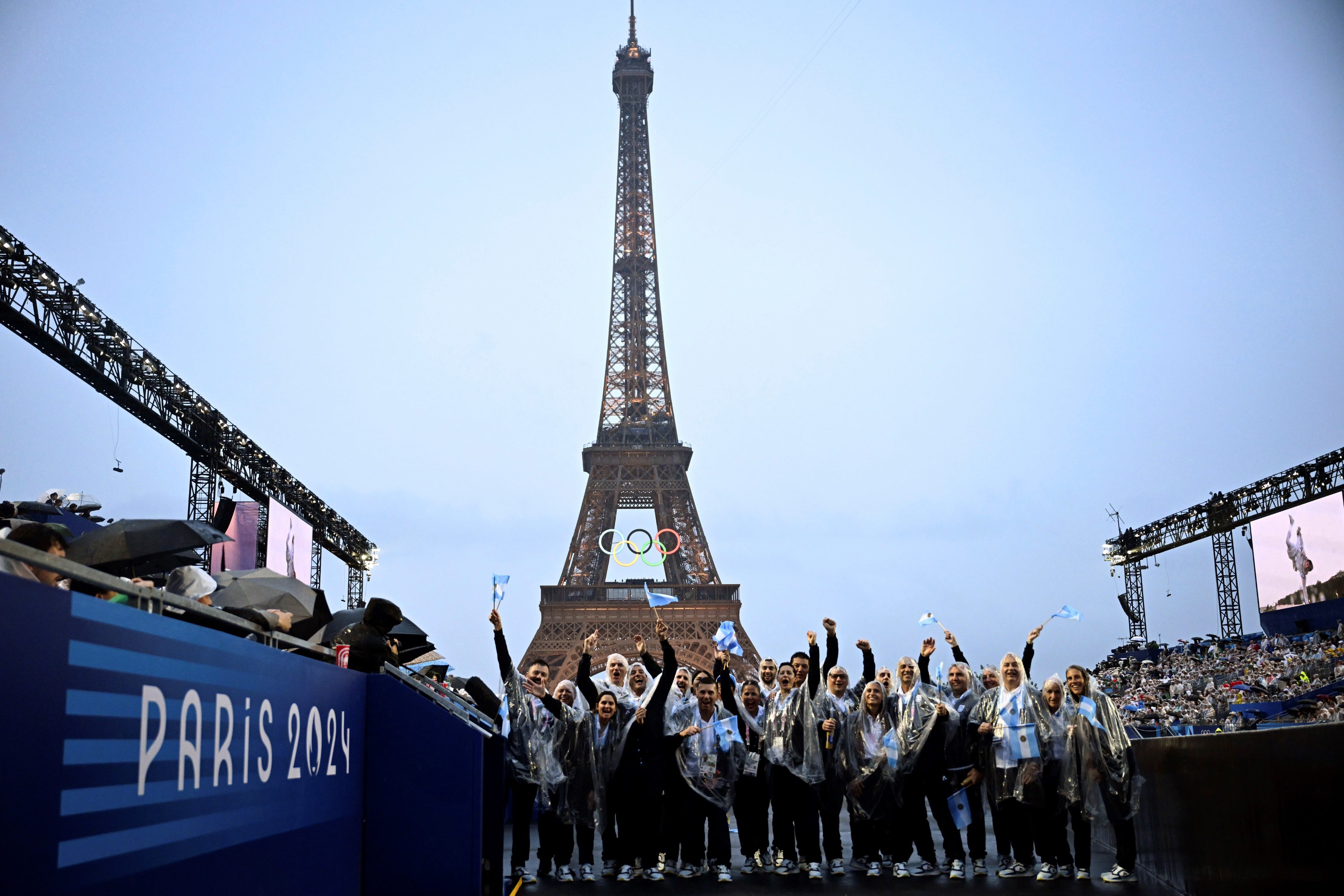 Así fue la ceremonia este viernes 26 de julio en París. (AP)