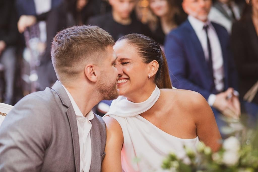 La foto que compartió Barbie Vélez en el primer aniversario de casada junto a Lucas Rodríguez.