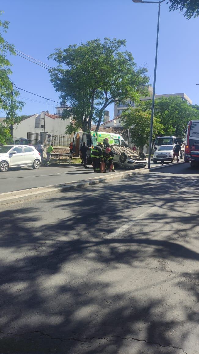 Así fue el vuelco en Tandil