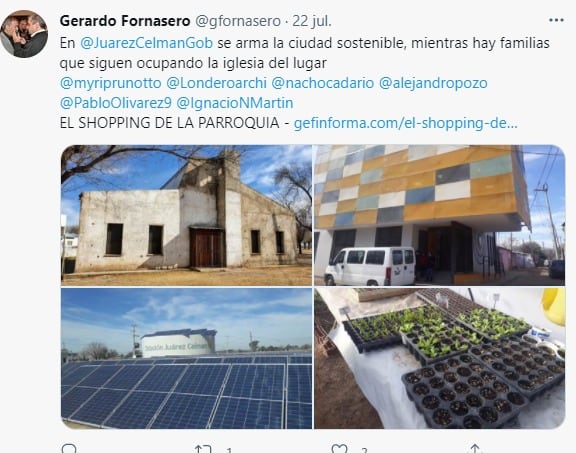 Desde 2018 la parroquia fue usurpada. El párroco duerme en Guiñazú.