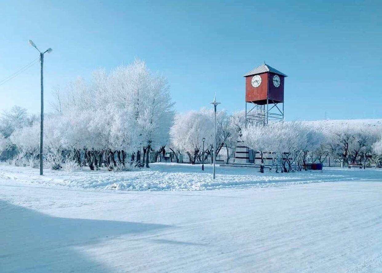 Las impresionantes imágenes de Río Mayo en Chubut que registró un récord de bajas temperaturas.