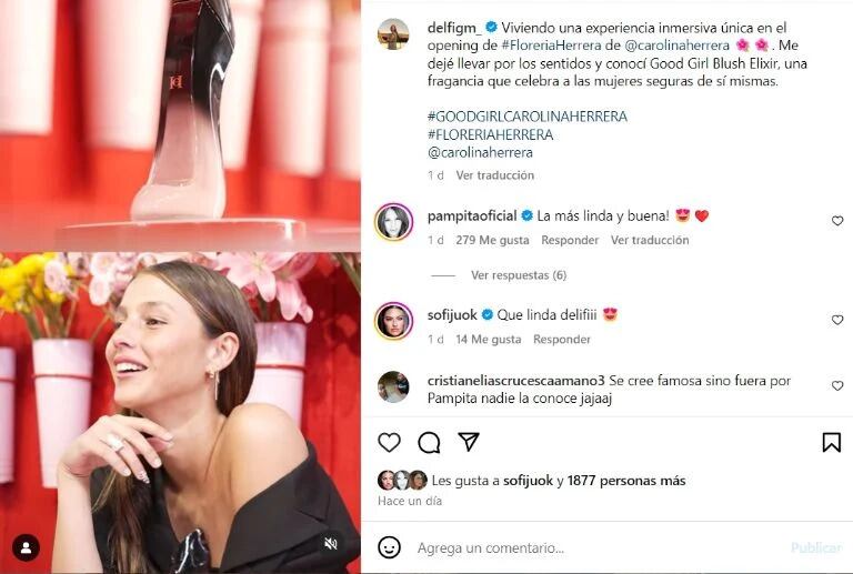 El guiño de Pampita a Delfina, la hija de Roberto García Moritán