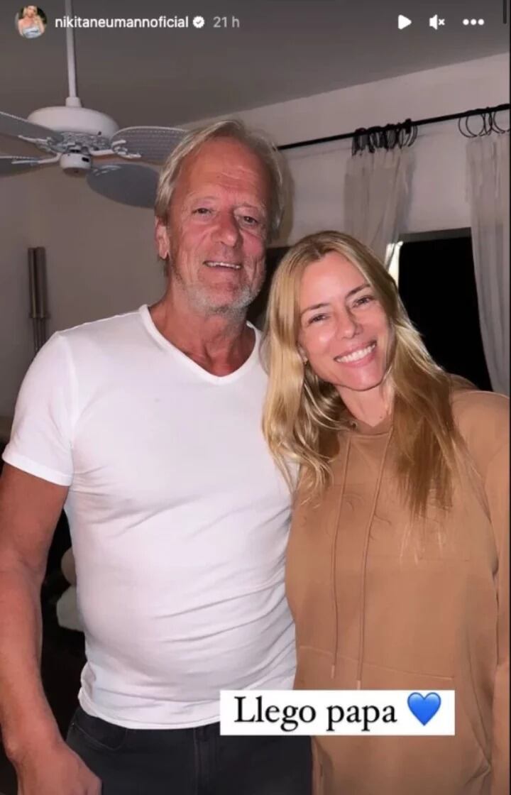 El reencuentro de Nicole Neumann y su papá