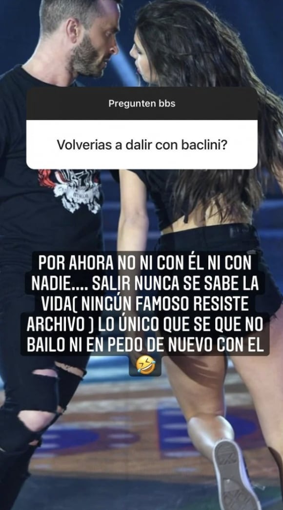 CInthia Fernández habló sobre Martín Baclini