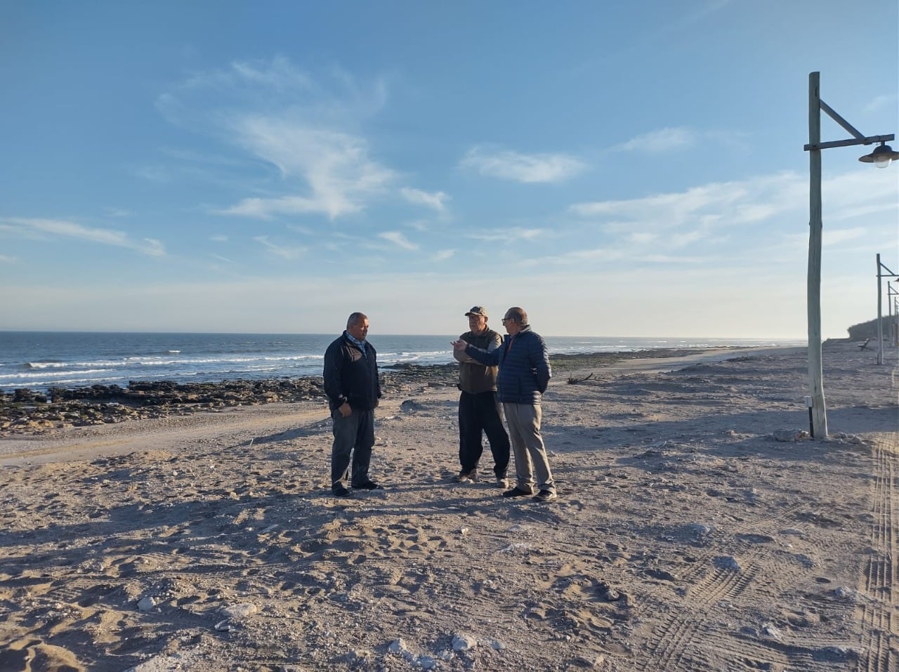 El intendente de Tres Arroyos recorrió Orense y visitó obras en marcha