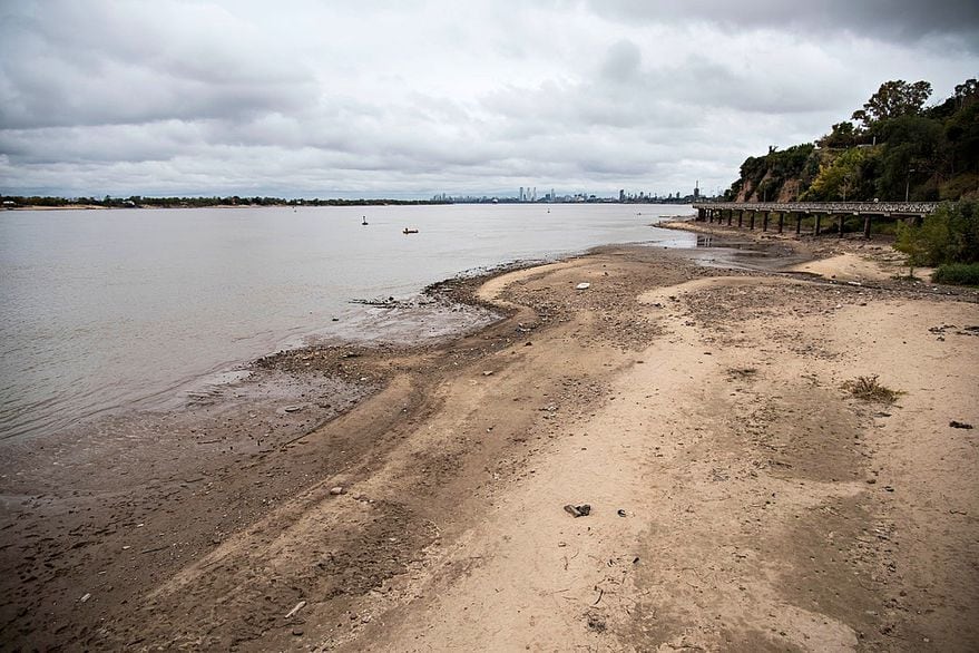 Se profundiza la bajante del río Paraná. (Marcelo Manera)