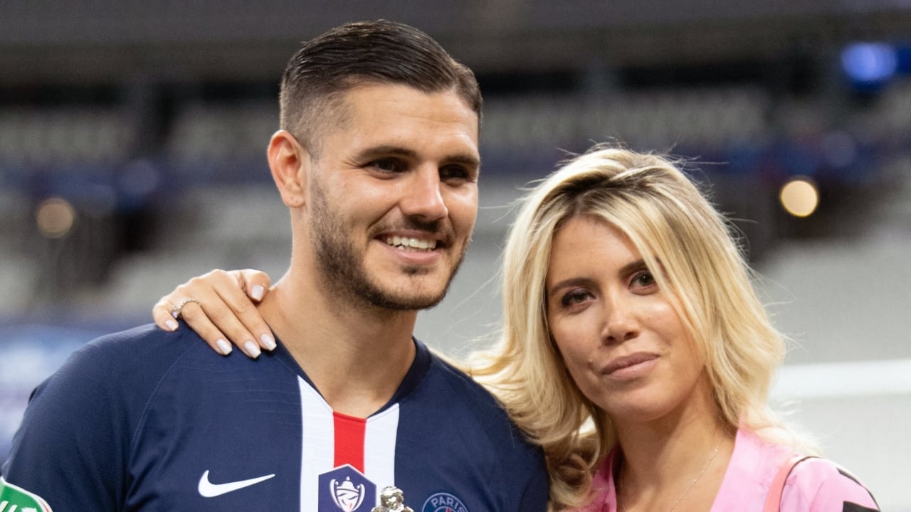 Mauro Icardi y Wanda Nara.