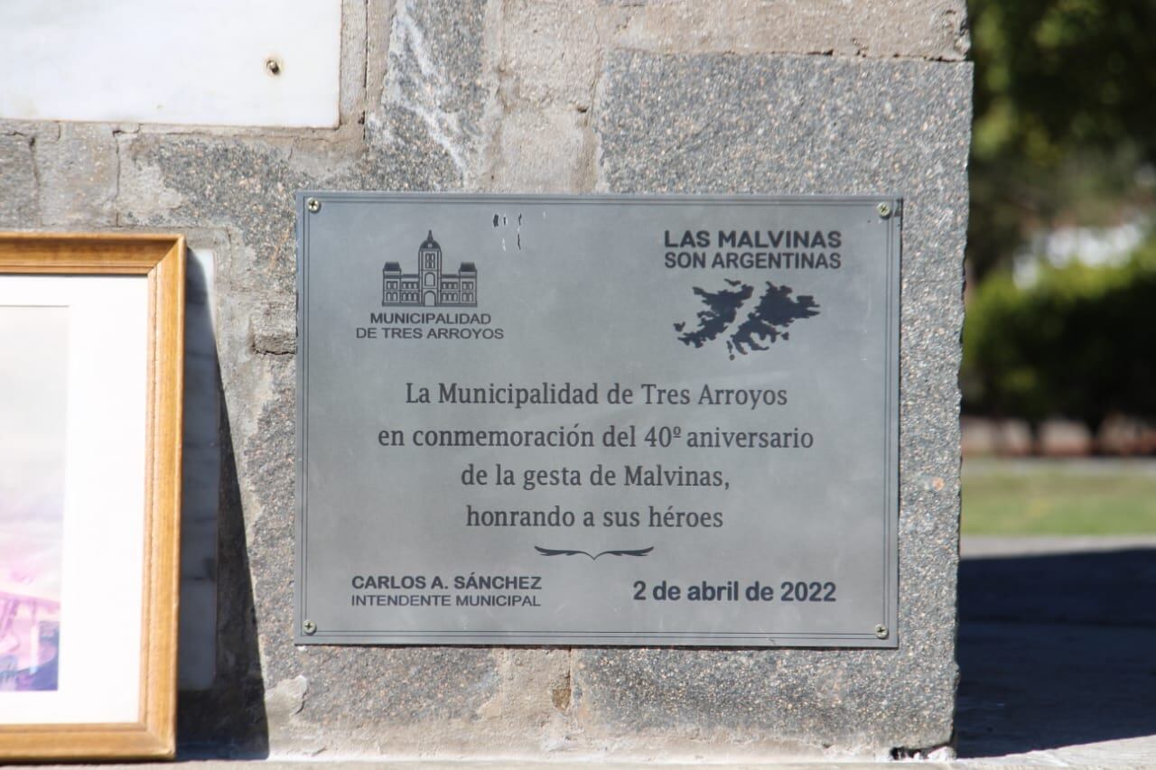 Acto Oficial por el 40º aniversario de la guerra de Malvinas, Tres Arroyos