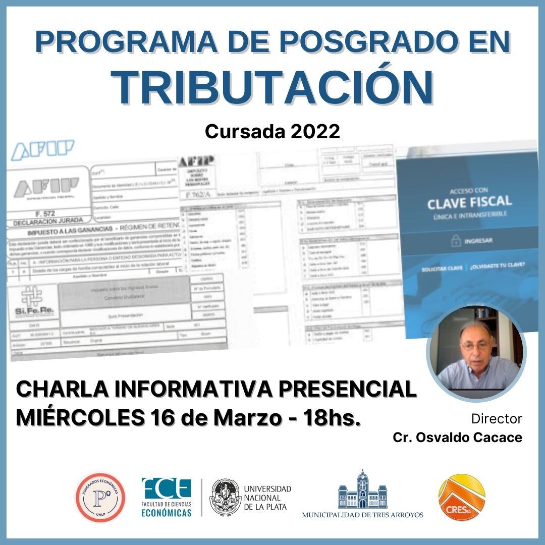 Cresta: charla informativa sobre Postgrado en Tributación