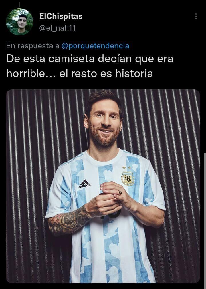 Los hinchas se proclamaron sobre la nueva camiseta de la Selección Argentina