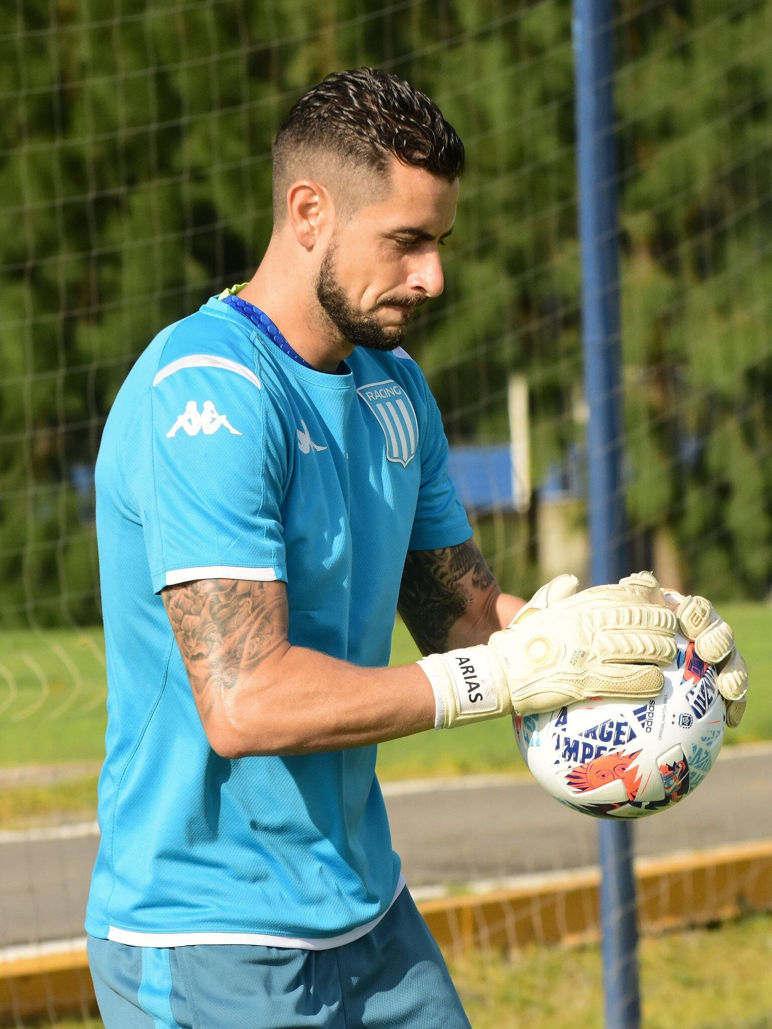 Gabriel Arias, una de las figuras de Racing en el último tiempo. 