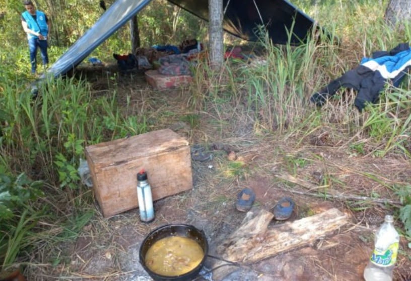 San Vicente: descubren posibles indicios de explotación laboral en un secadero de yerba.