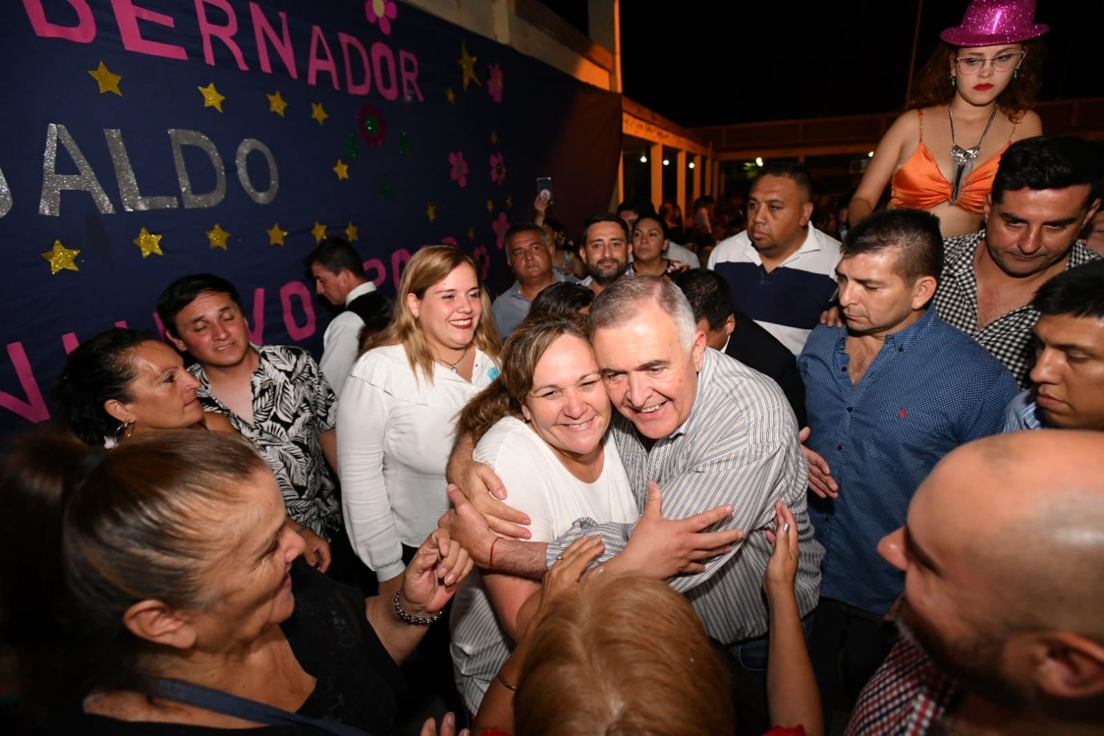 Jaldo participó de una cena de fin de año con organizaciones.