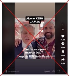 Captura de pantalla de un video en TikTok hecha el 12 de septiembre de 2023.