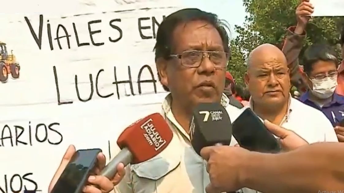 Oscar Machaca, secretario general del Sindicato de Trabajadores Viales Provinciales de Jujuy (Sitravip).