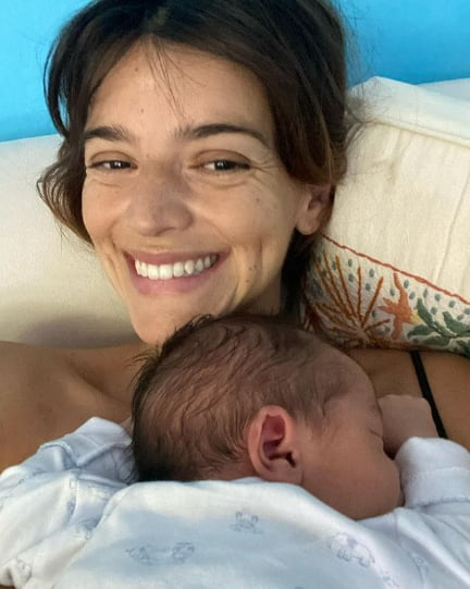 La primera foto que publicó Calu Rivero de su bebé.