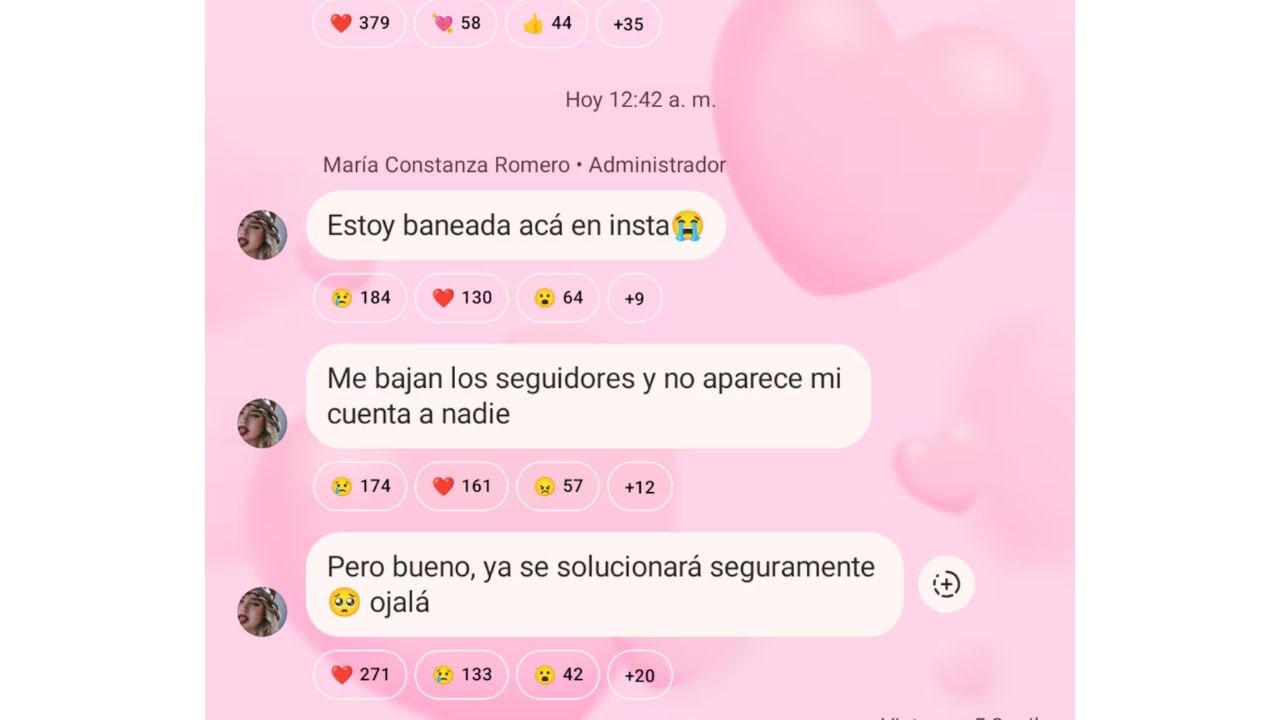 El agotamiento de Coti Romero por Instagram.