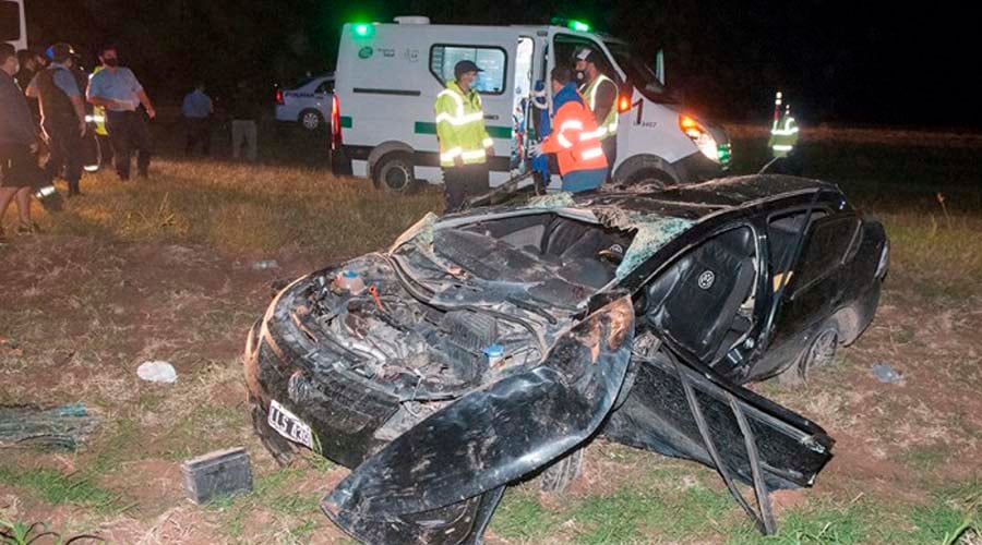 El accidente ocurrió en la noche del domingo 