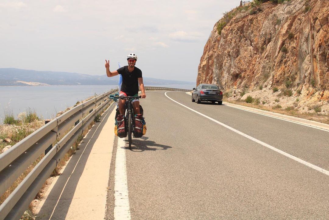 Los cordobeses, sus bicis y el mar Adriático.