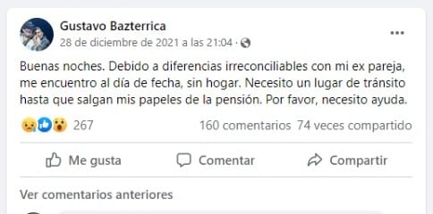 El desgarrador mensaje de Gustavo Bazterrica, exintegrante de "Los Abuelos de la Nada".