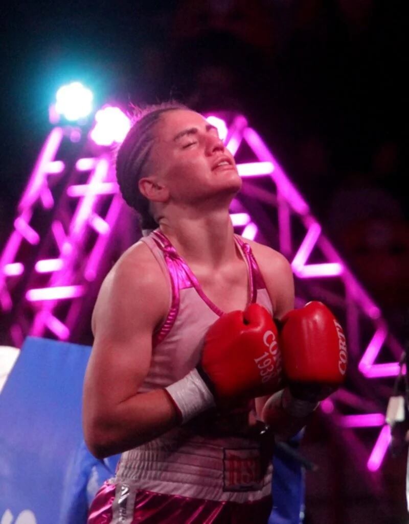 La Princesita Luján, actual referente del boxeo femenino.