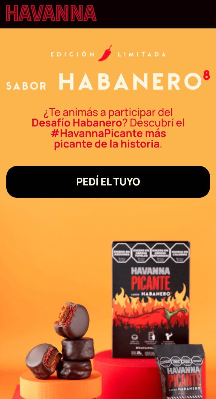 Cómo conseguir gratis los alfajores Havanna picantes