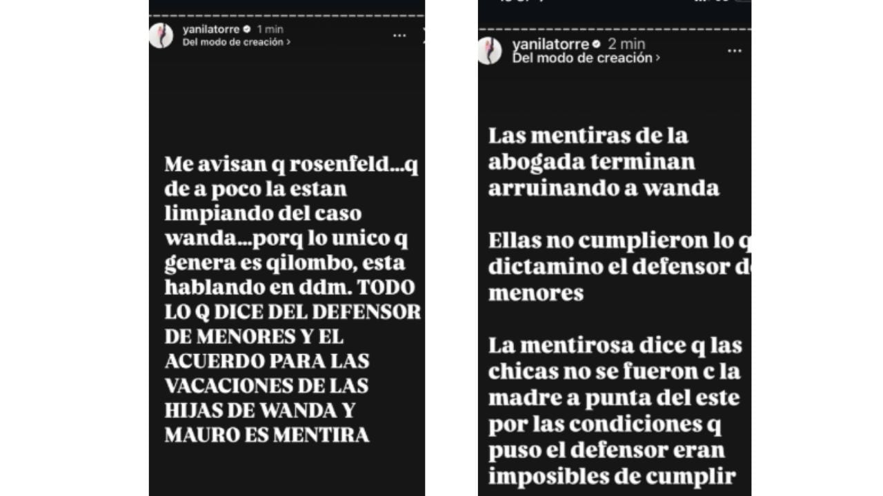 Los dichos de Yanina Latorre contra Ana Rosenfeld.