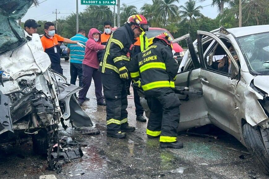 Los cinco argentinos que murieron el domingo por la tarde en el estado mexicano de Quintana Roo. Foto: El Litoral