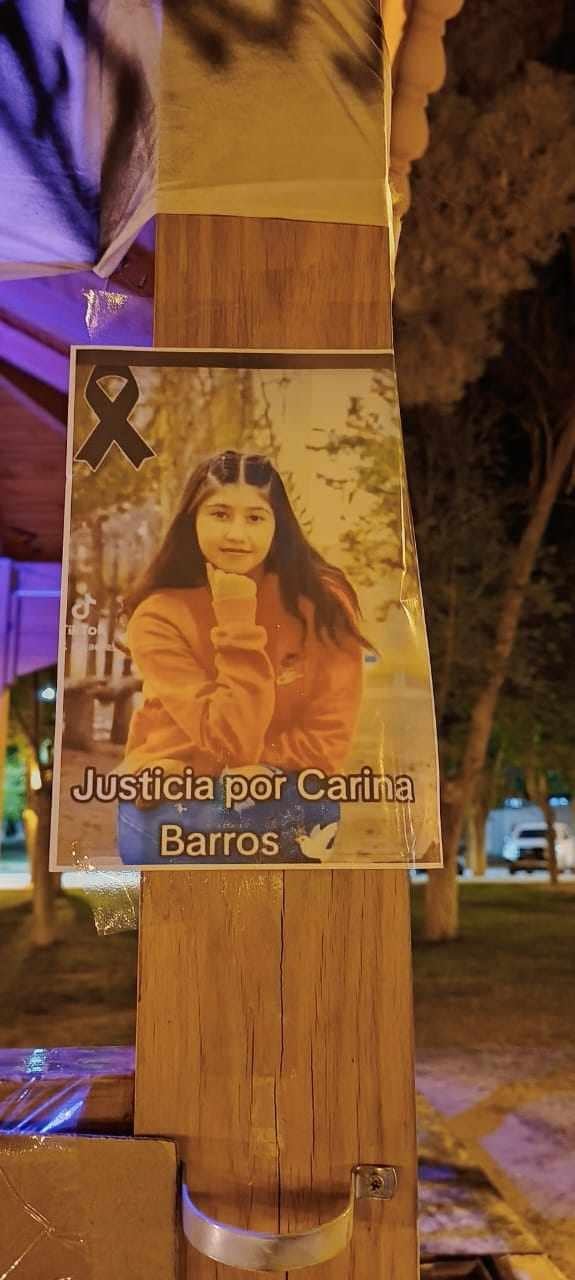 Marcha en justicia por Carina Barros en la localidad de Neuquén.