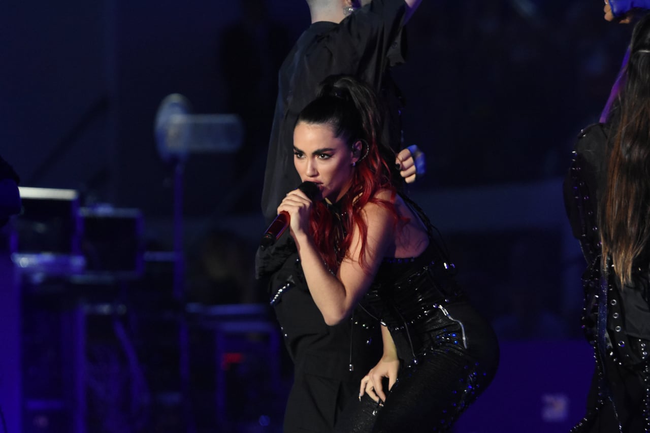 Juglares de Vendimia.
Fiesta Nacional de la Vendimia 2023. Lali explotó el teatro griego con su pop en la segunda repetición. 
Foto: Mariana Villa / Los Andes 