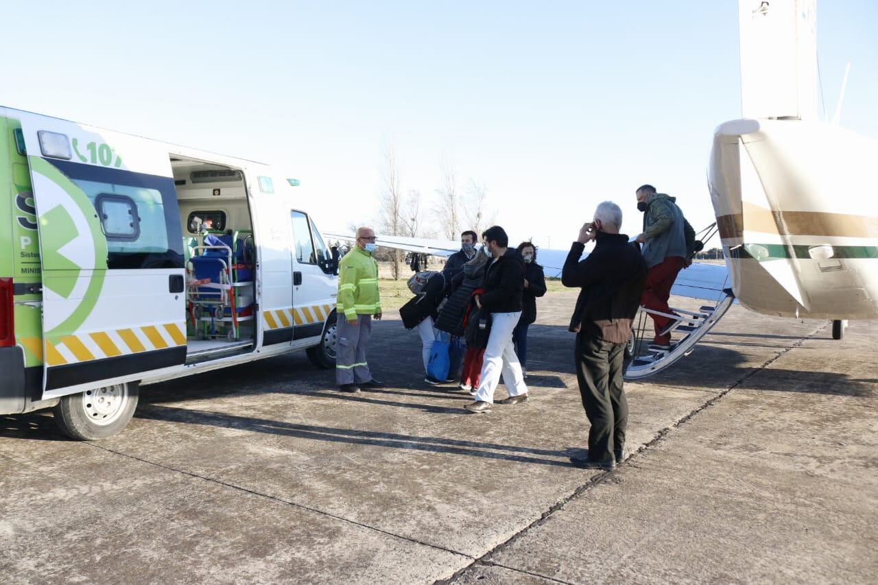 En un Vuelo Sanitario partieron órganos donados de una paciente fallecida en Tres Arroyos