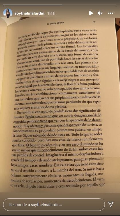 La reflexión de Thelma Fardín tras su separación.