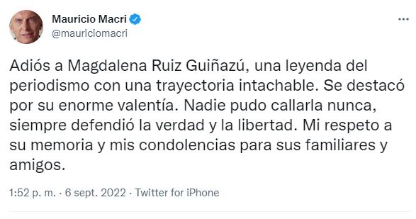 Los mensajes de algunos políticos tras la muerte de la periodista.