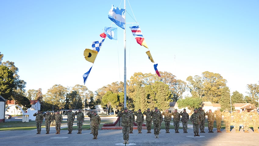 Base Baterías: despidieron al contingente que se desplegará en Chipre