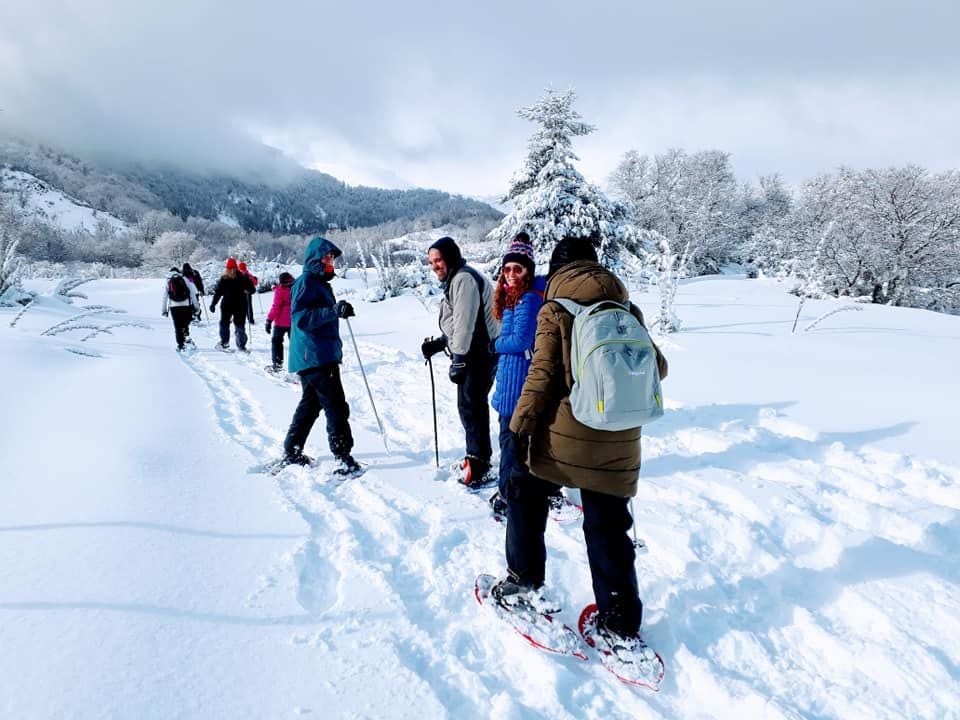 Caminar con raquetas en Chapelco