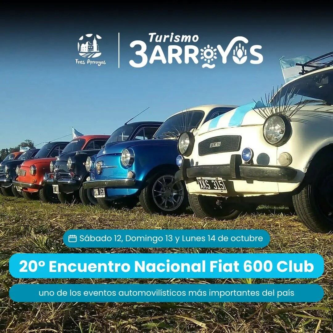 Encuentro Nacional de Fiat 600 en Tres Arroyos