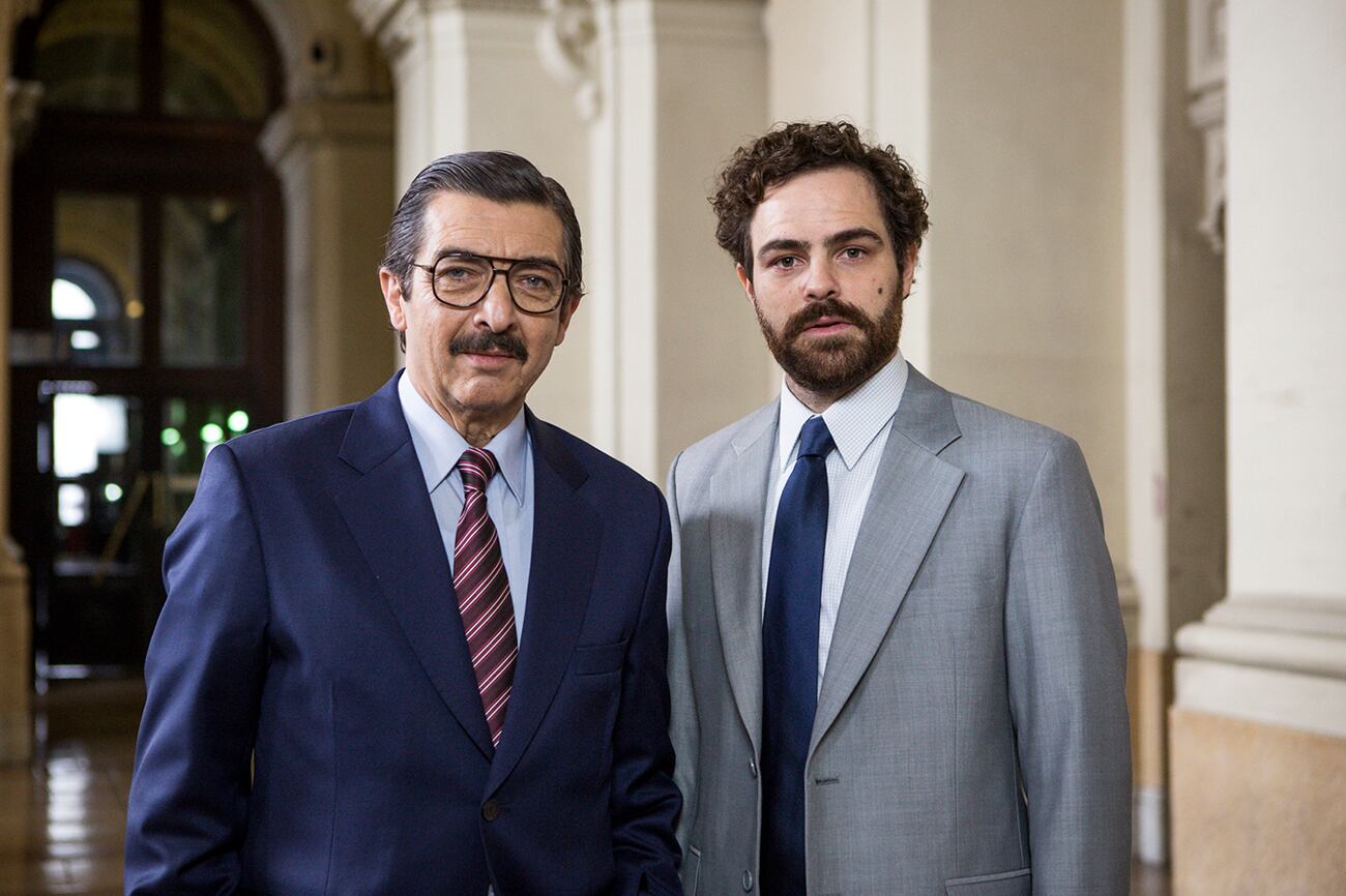 Película Argentina 1985 con el protagonismo de Ricardo Darín y Juan Pedro Lanzani. Foto Prensa Argentina 1985