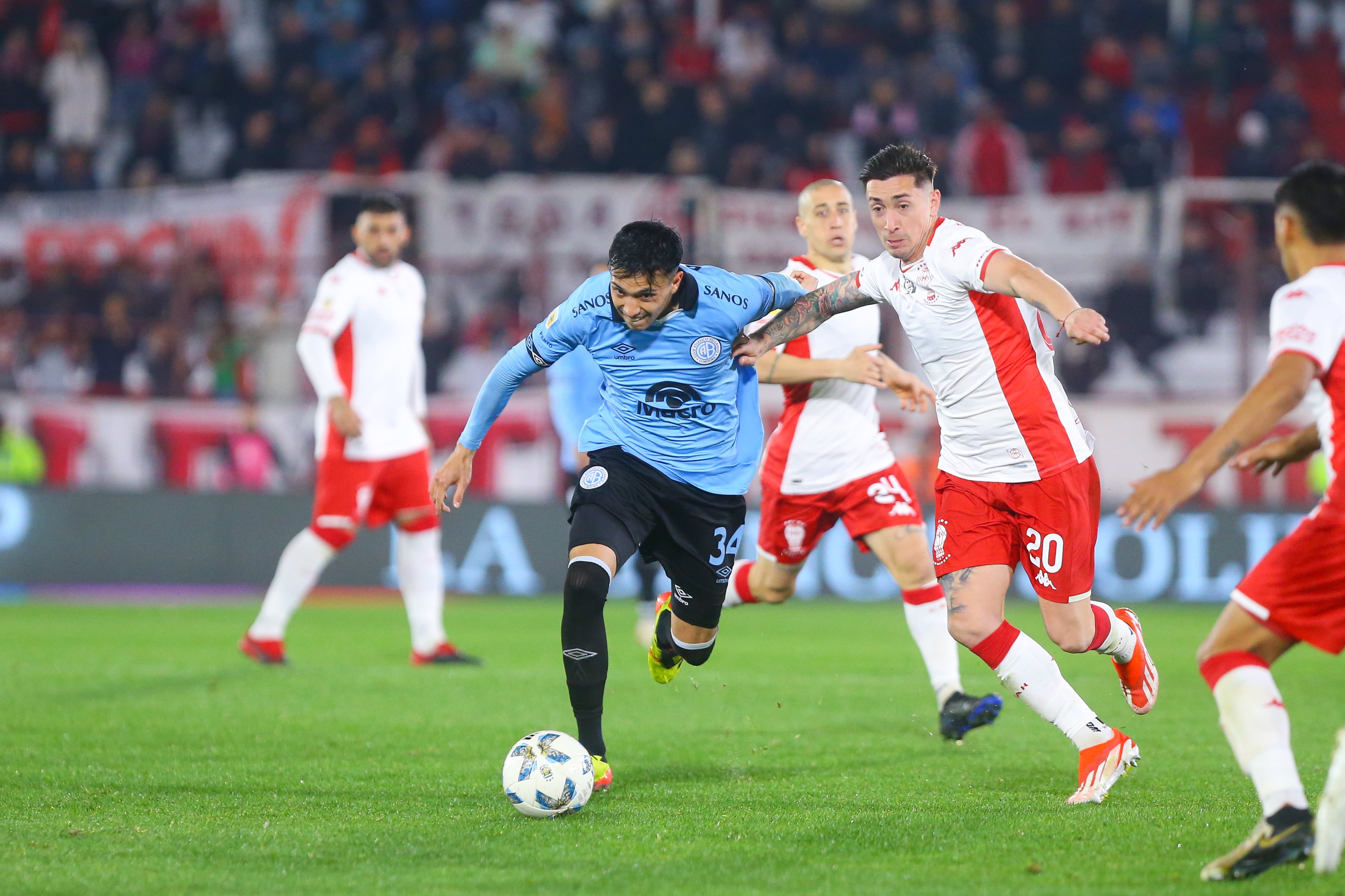 Belgrano enfrentó a Huracán por la Liga Profesional. (Prensa Belgrano)