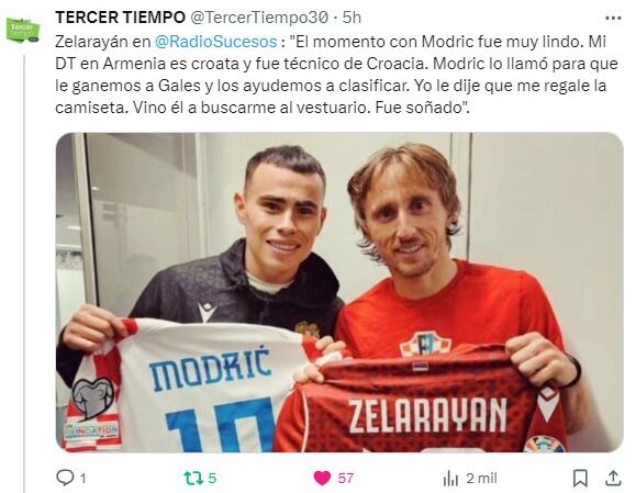 El Chino Zelarayán sueña con el regreso a Belgrano. Mientras tanto, se codea con figuras internacionales.