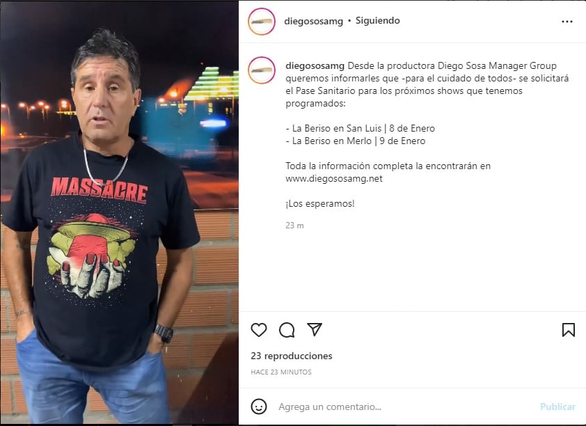 Diego Sosa, dueño de la productora