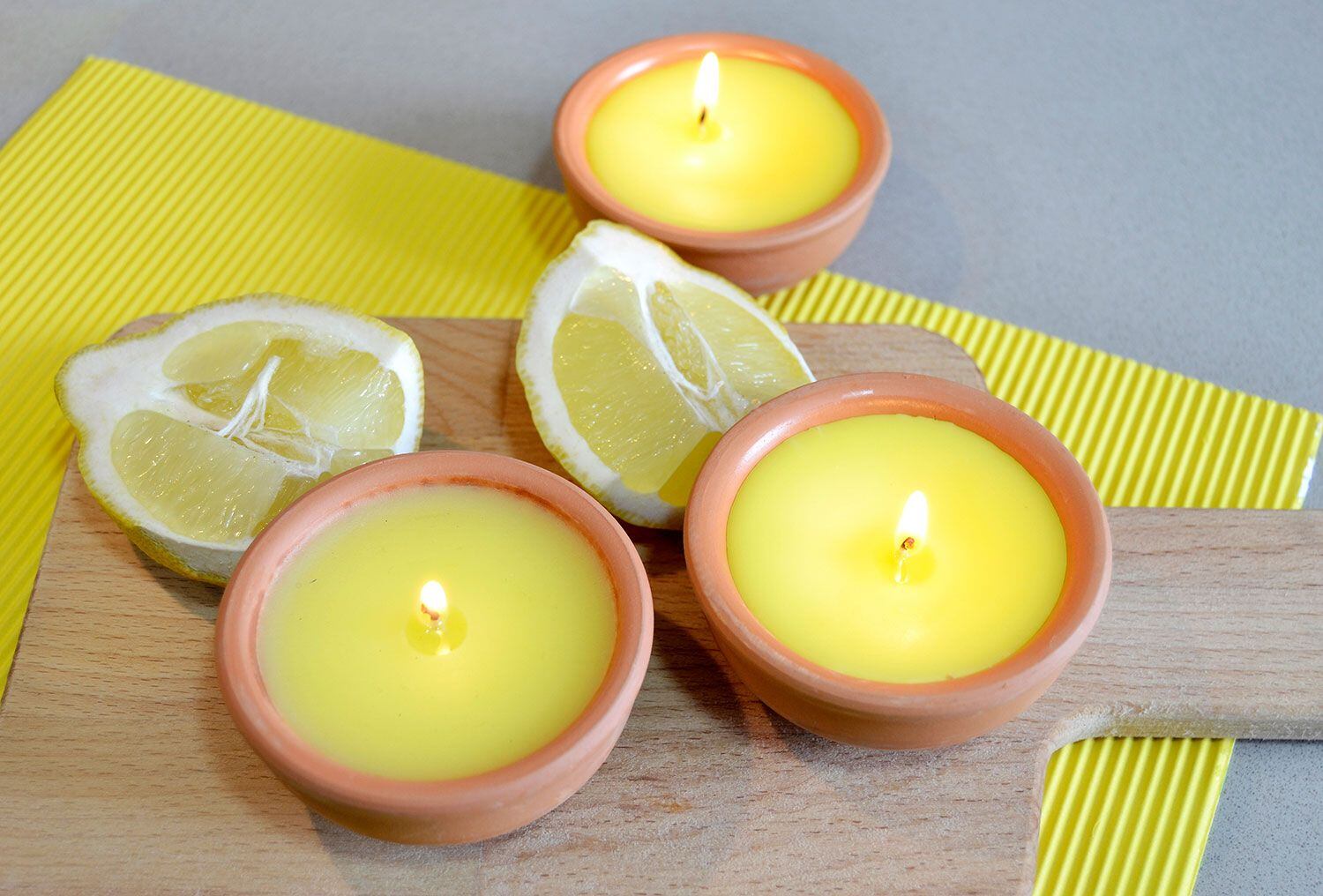 Limón y velas.