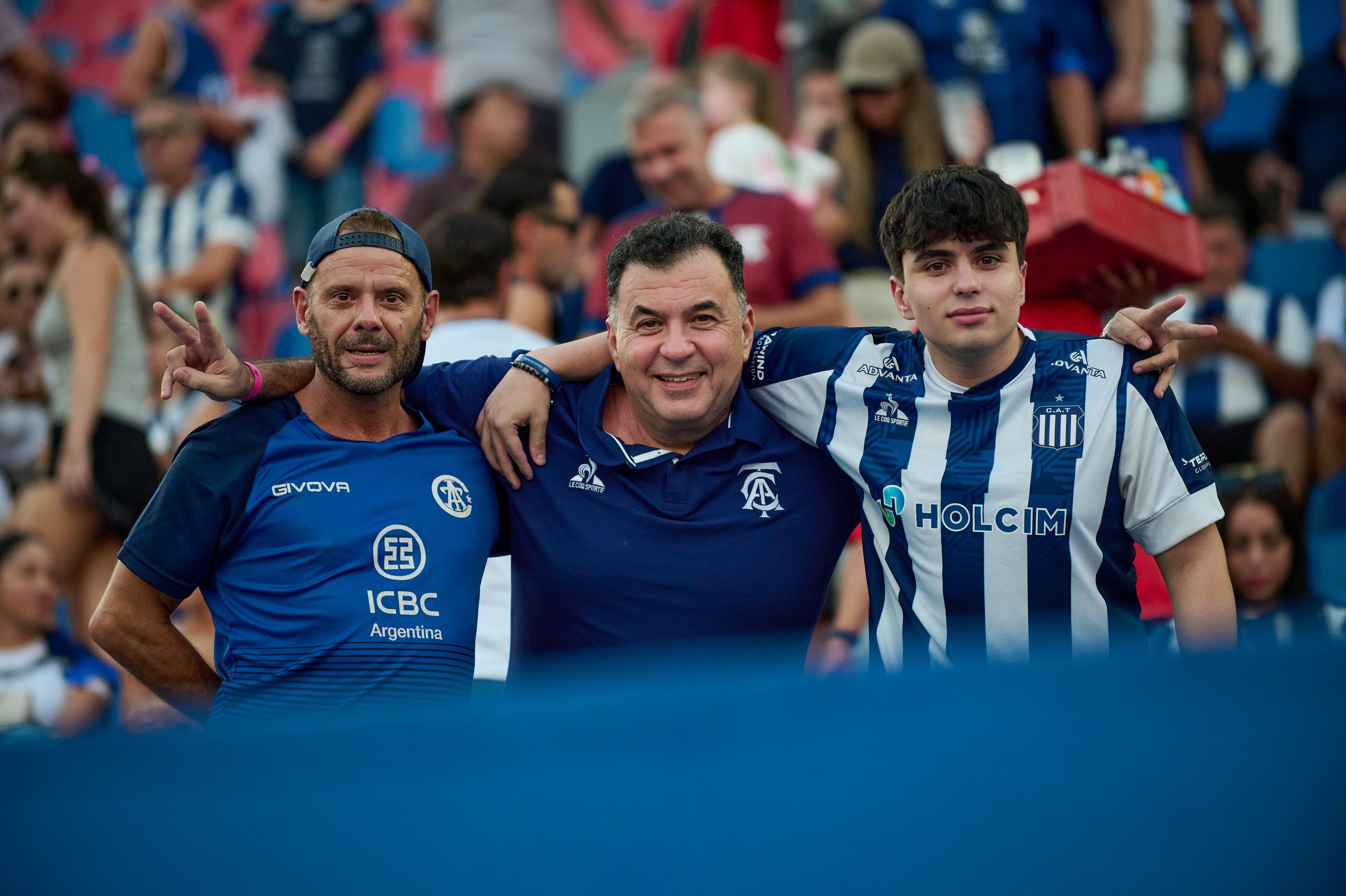 Fanáticos de Talleres en la final ante River. (Gentileza Liga Profesional y Club Talleres).