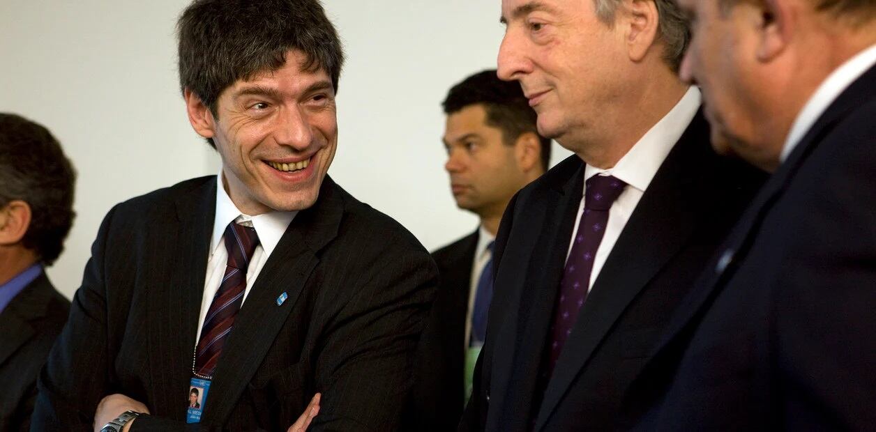 Abal Medina junto a Néstor Kirchner