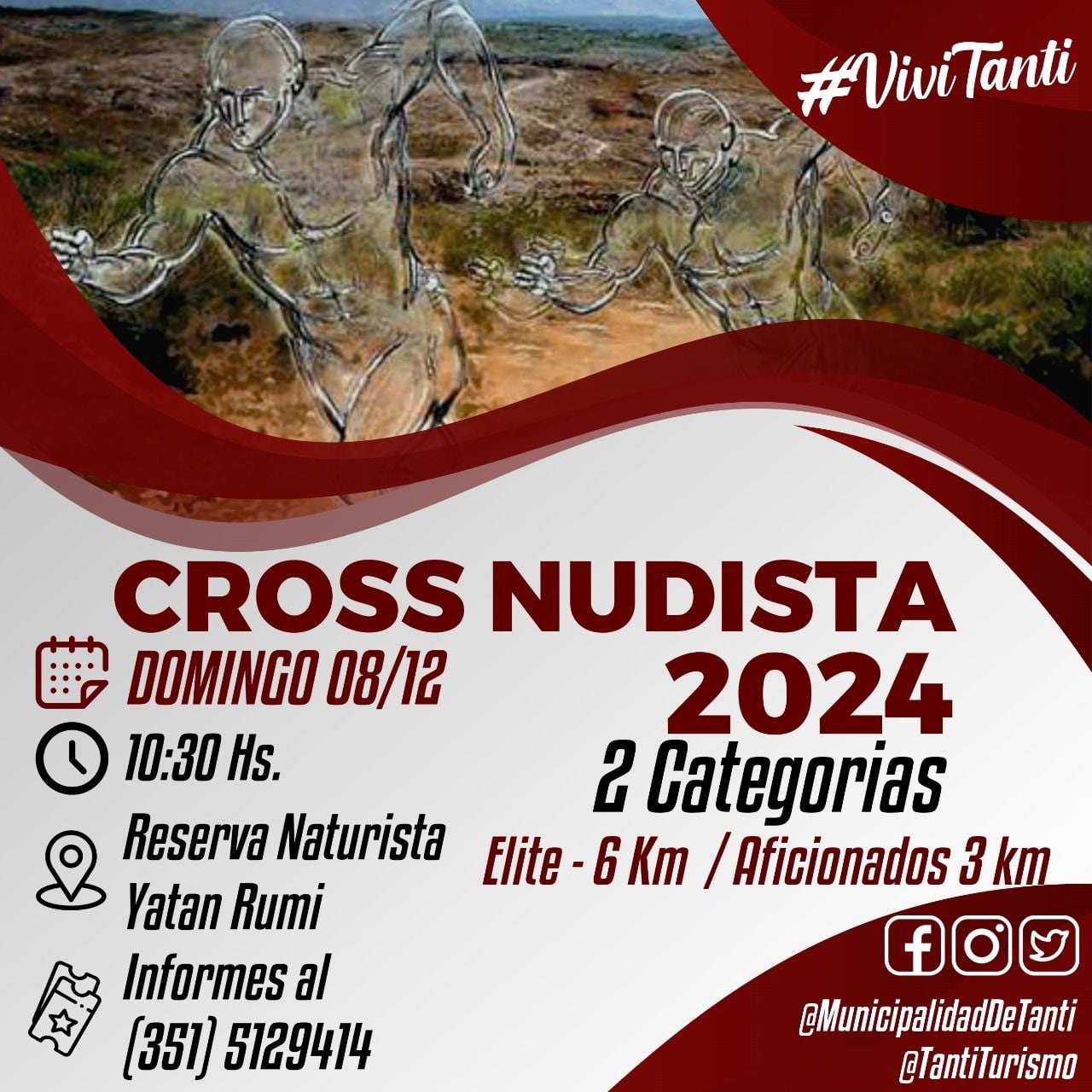 La "Cross Nudista" se prepara para la edición 2024, con inscriptos de diferentes partes del mundo.